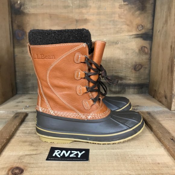 L.L. Bean Shoes - L.L. Bean Tumbled Leather Waterproof Snow Boots